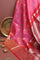 Venkatagiri Silk Peach Saree