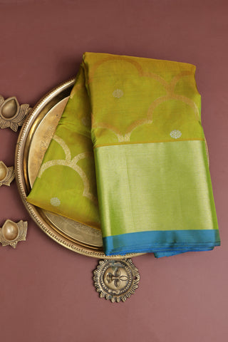 Venkatagiri Silk Parrot Green Saree