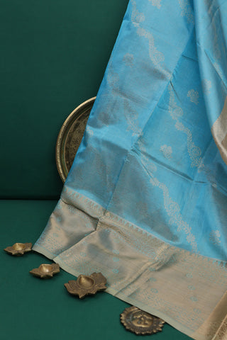 Kuppadam Sico Light Blue Saree