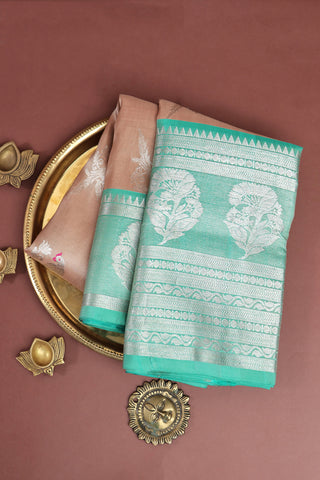 Venkatagiri Silk Brown Saree