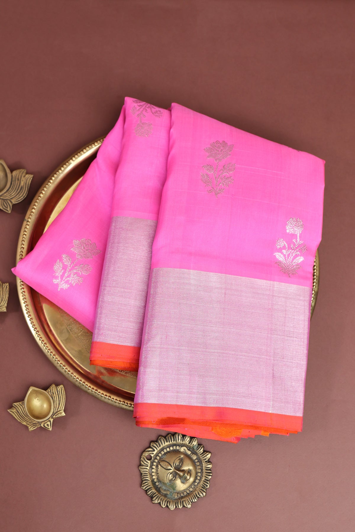 Venkatagiri Silk Pink Saree