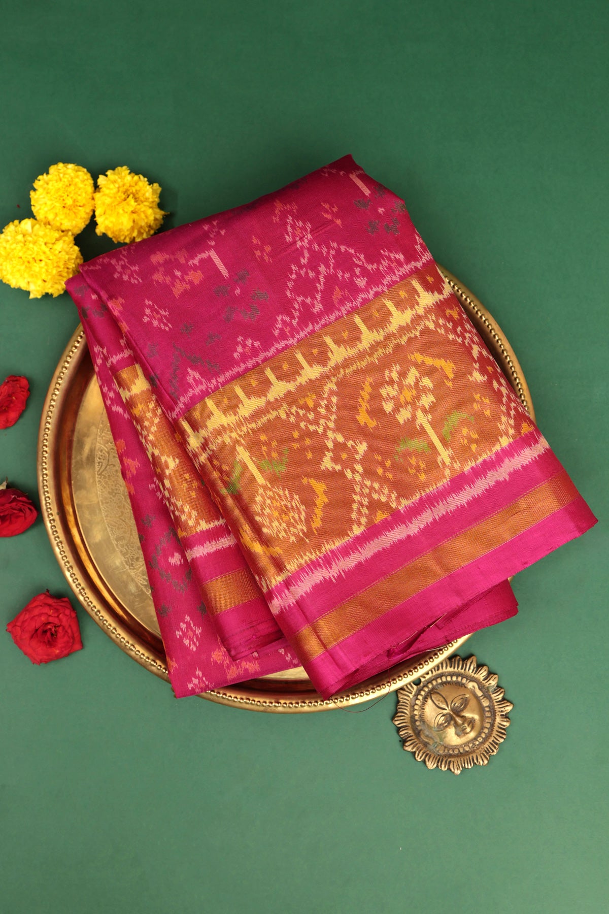 Patola Silk Pink Saree