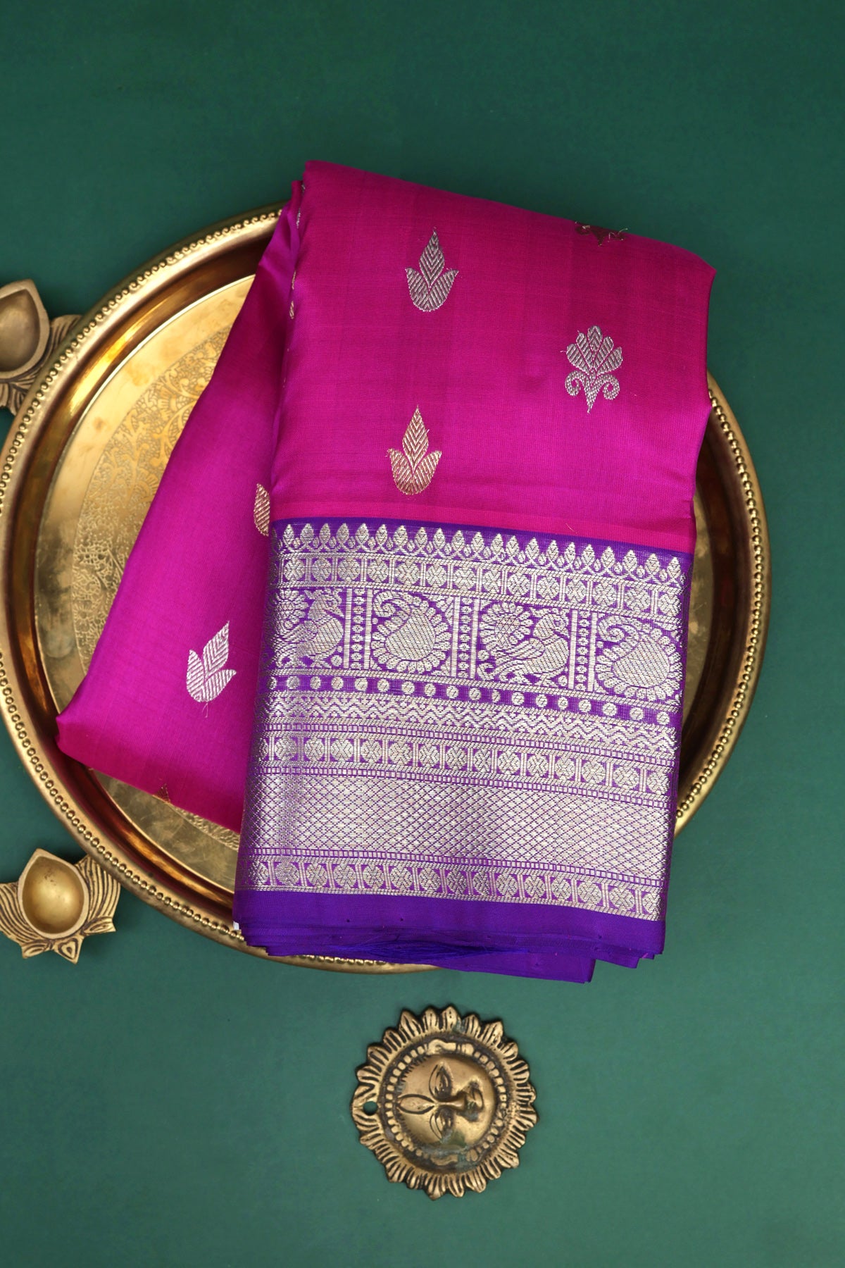 Venkatagiri Silk Pink Saree