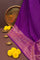 Banarasi Georgette Purple Saree