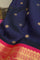 Gadwal Silk Navy Blue Saree