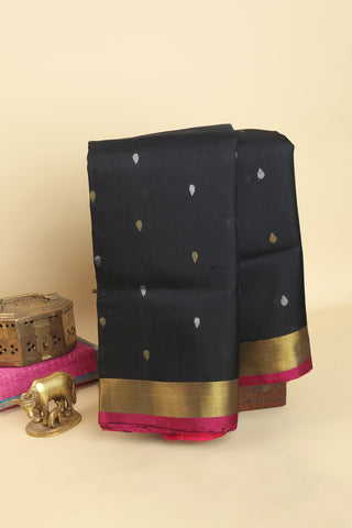 Uppada Silk Black Saree