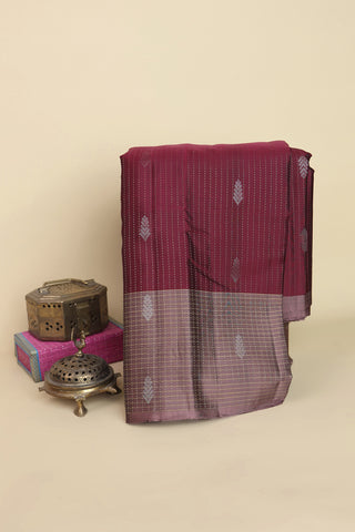 Coimbatore Silk Dark Maroon Saree