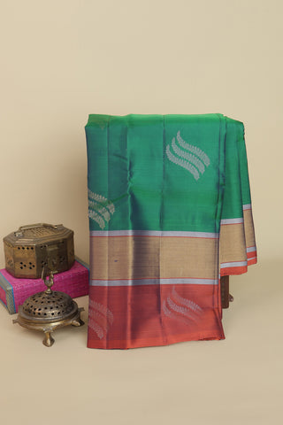 Coimbatore Silk Dark Green Saree