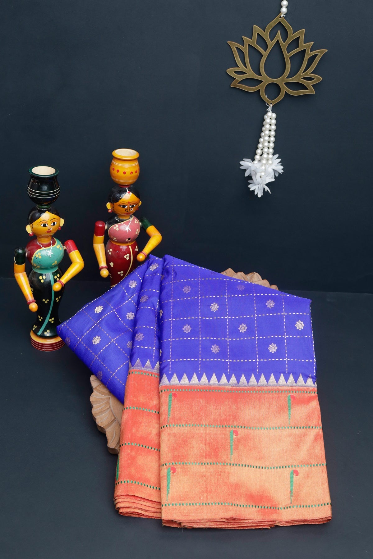 Narayanapet Silk Royal Blue Saree