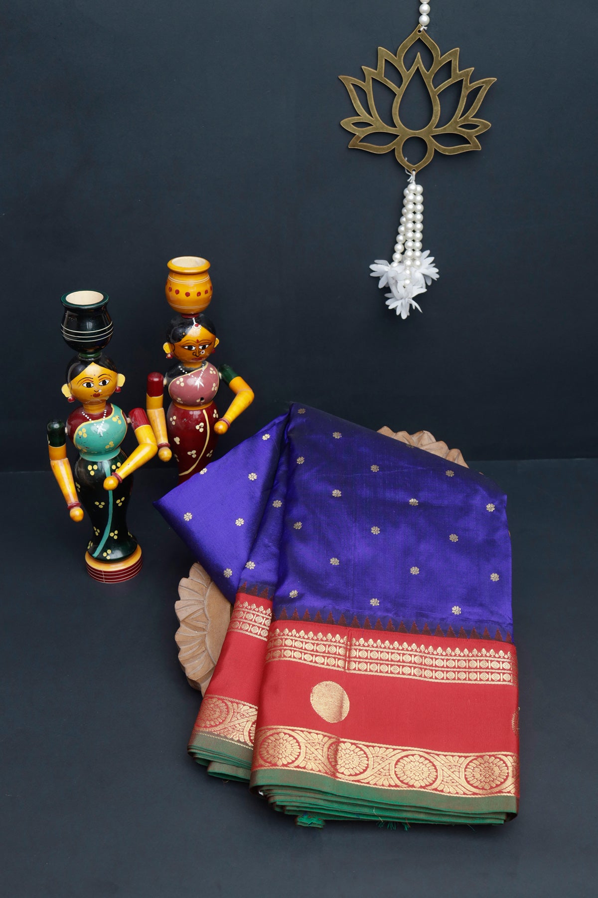 Narayanpet Silk Royal Blue Saree