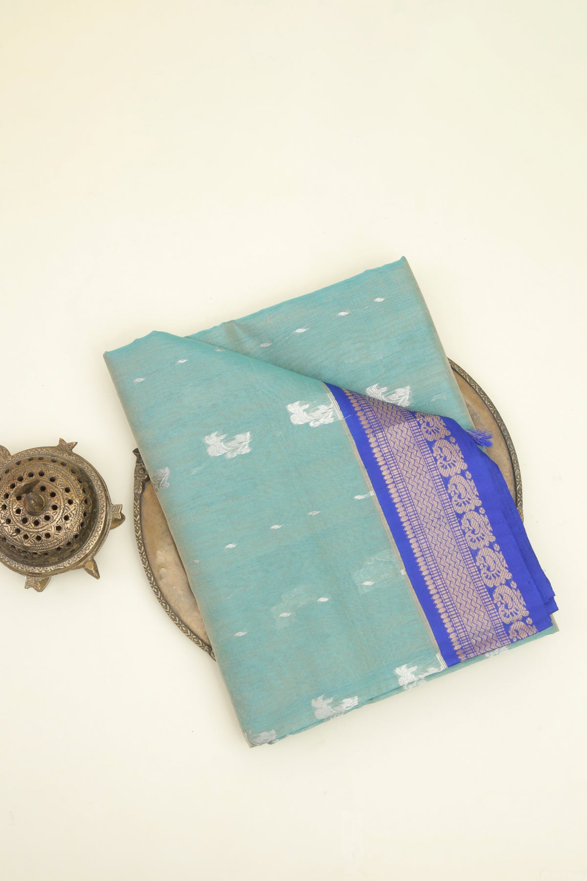 Kuppadam Sico Sea Green Saree