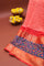 Bandhani Silk Peach Saree