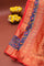 Bandhani Silk Peach Saree