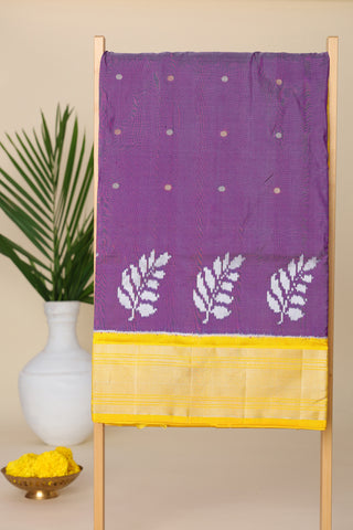 Ikat Silk Voilet Saree