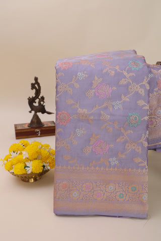 Banarasi Silk Lavender Saree