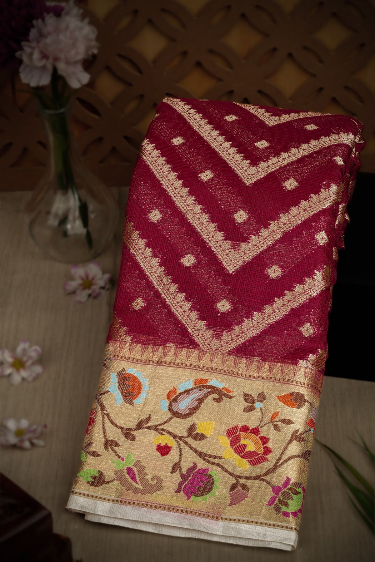 Designer Silk Kota Berry Saree