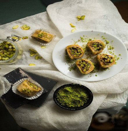 Flaky Turkish Pistachio Roll